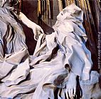 Gian Lorenzo Bernini Canvas Paintings - The Ecstasy of Saint Teresa [detail]